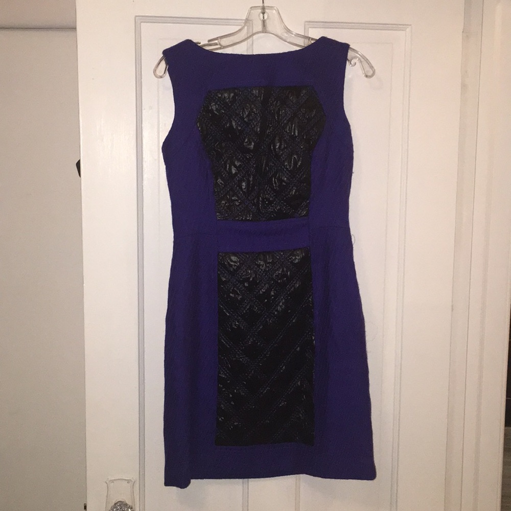 Violet and black Milly shift dress